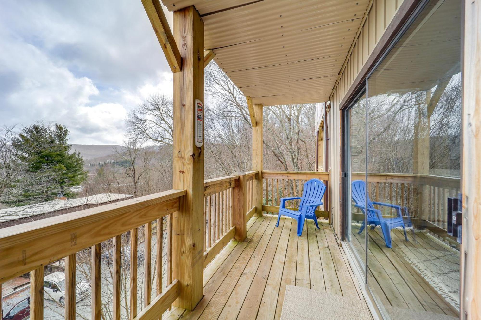 Beech Mountain Studio With Balcony Less Than 1 Mi To Skiing! Esterno foto